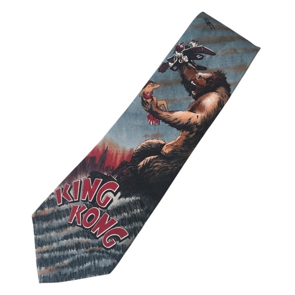 Vintage 90s King Kong American Film Classics Tie Movies Colorful - Picture 5 of 5